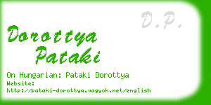 dorottya pataki business card